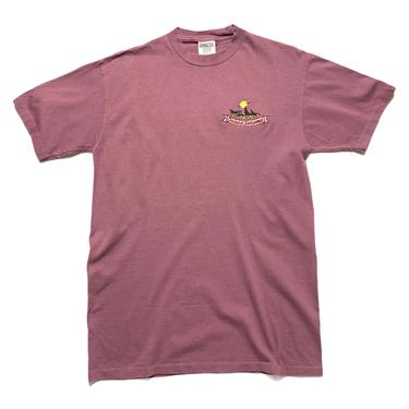 Vintage 1990s ORCAS ISLAND Washington Embroidered T-Shirt ~ size M ~ Oneita ~ Tourist / Souvenir ~ Graphic Tee 