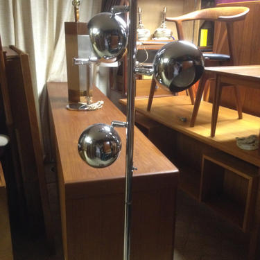 Mid century Modern Chrome Eyeball Floor Lamp 