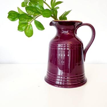 Vintage Large Italian Pottery Pitcher Vase 