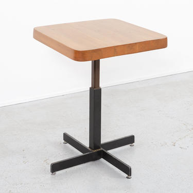 Les Arcs Adjustable Square Table by Charlotte Perriand 