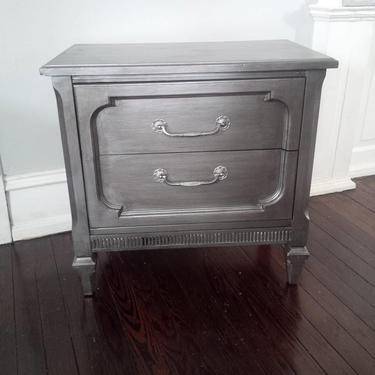 Nightstand Accent Table Vintage Wood Federal Style Custom PAINT to ORDER Poppy Cottage Painted Furniture 