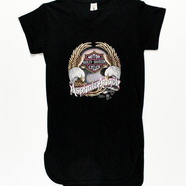 80s Harley Davidson 3D Emblem T Shirt / Biker / Hog / Black / Small / XS / Babe / Goth / Punk / 90s / Chopper / Grunge / Rock / HD / y2k / 