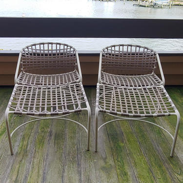 Vintage Modern Brown Jordan Kantan Lounge Chairs - Set of 2 