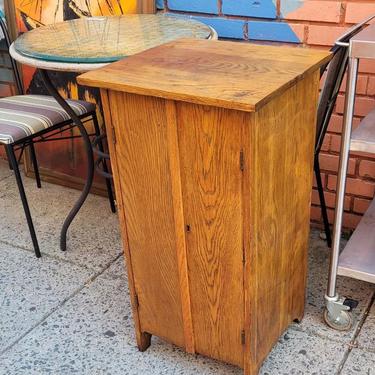 Early 20th Century Solid Oak Two Door Victrola Cabinet