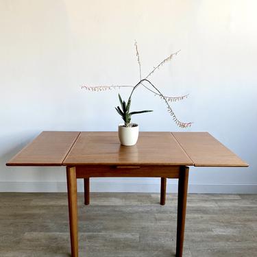 Vintage Danish Teak Draw Leaf Table