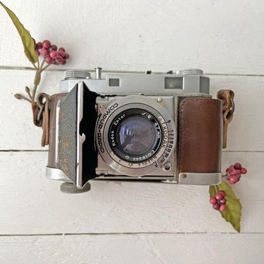 Vintage Kodak Retina Camera With Compur-Rapid Lens F:2, 47mm | 1950's Antique Camera, Rustic, Farmhouse, Mantle, Bookshelf Decor, Collector 