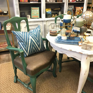 Green Dining Chairs 