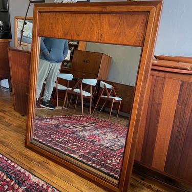 Walnut Wall Mirror by Jack Cartwright for Founders Furniture