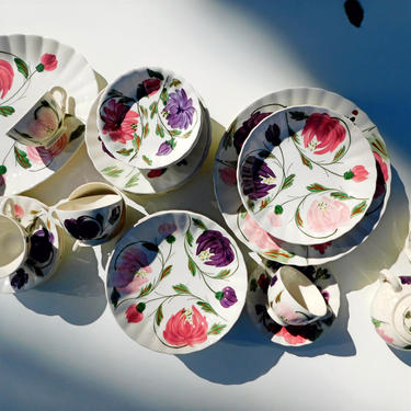 Vintage Floral Plate Collection (sold in individual sets)