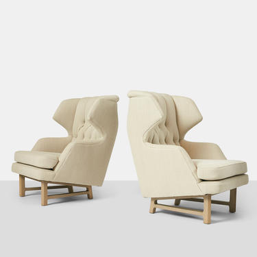 Pair of “Janus” WIng Chairs by Edward Wormley