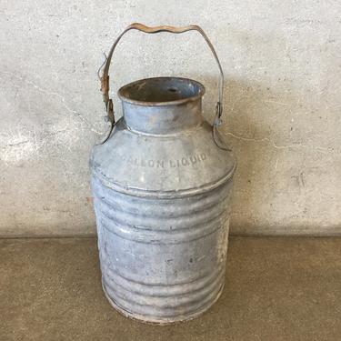 Standard Oil Company Galvanized Five Gallon Bucket