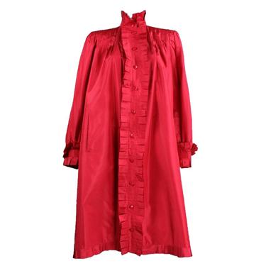 1980's Nina Ricci Silk Overcoat