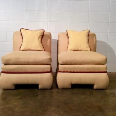 Pair Roll Back Chairs by Vanguard Furniture
