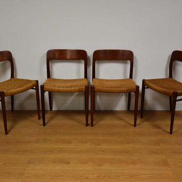 Niels Møller Model 75 Teak Dining Chairs - Set of 4 