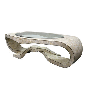 Maitland Smith Sculptural Coffee Table in Tesselated Stone 1970s - SOLD