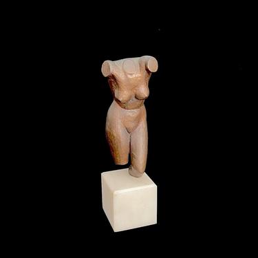 Vintage 1950 Fine Art Bronze Sculpture of Nude Female Figure Artist Signed and dates 1950 Meiessner on Marble Base 