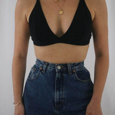 Vintage Medium Wash High Waisted Jeans - Slightly Tapered Leg - 27in waist (belted) - 29in waist 