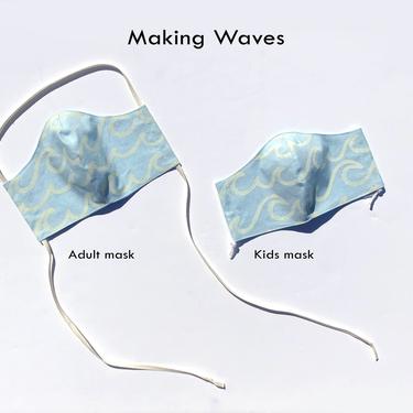 Block Printed Face Masks: Double Layer 100% Cotton lining and filter pocket *handprinted*
