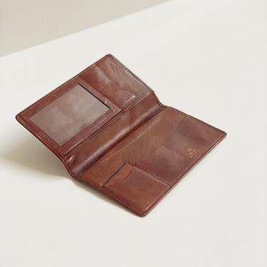 Vintage Mahogany Leather Bi-fold Wallet