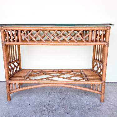 Ficks Reed Rattan Console Table