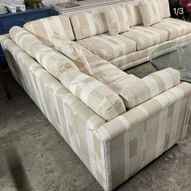 1980’s Vintage 2 Piece Sectional Sofa 