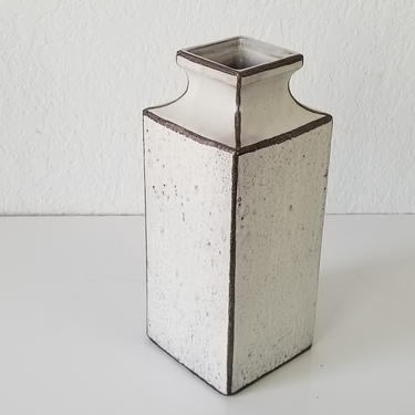 80's Italian Vintage Bottle -Shape Decorative Ceramic Vase . 