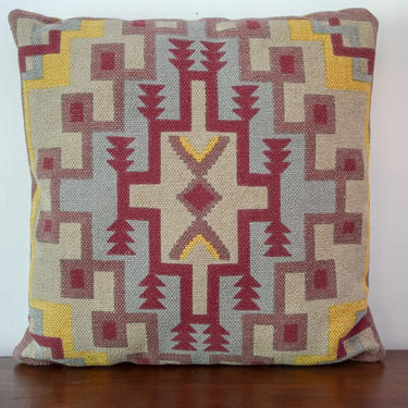Aztec Style Kilm Throw Pillow 23x23 