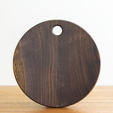 Walnut 12&amp;quot; Round Cutting Board Small Cheese &amp; Charcuterie Board 