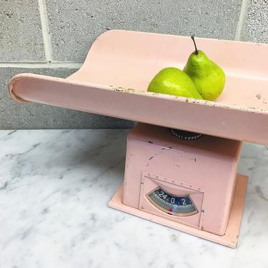 Vintage Scale Retro 1960s Detecto + Mid Century Modern + Baby Pink + Baby + Infant + Nursery Scale + Pediatrician + Home and Bathroom Decor 