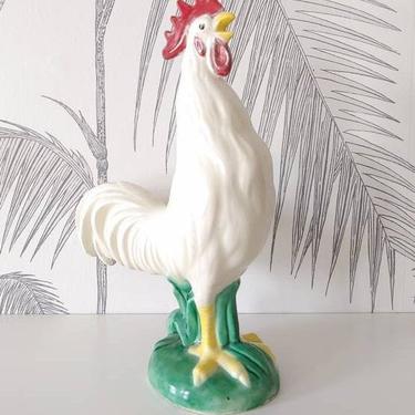Vintage Rooster / Chicken Statue, Porcelain, circa 30's 