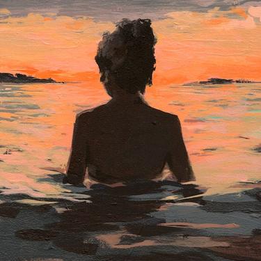 Summer Sunset .  giclee art print available in all sizes 