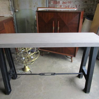 INDUSTRIAL CONSOLE WITH FAUX GRANITE TOP