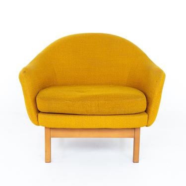 Viko Baumritter Mid Century Upholstered Walnut Lounge Chair - mcm 