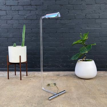Mid-Century Lucite &amp; Chrome &amp;quot;Crylicord&amp;quot; Floor Lamp by Peter Hamburger 