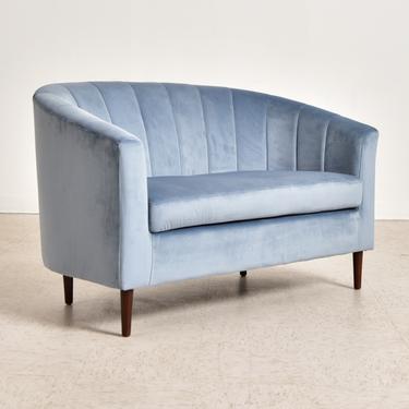 “Vienna” Powder Blue 1960’s Style Sofa 