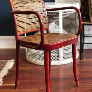 Vintage Hand Caned Bentwood Chair 