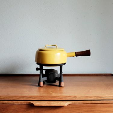 Dansk Yellow Fondue Pot &amp; Stand 