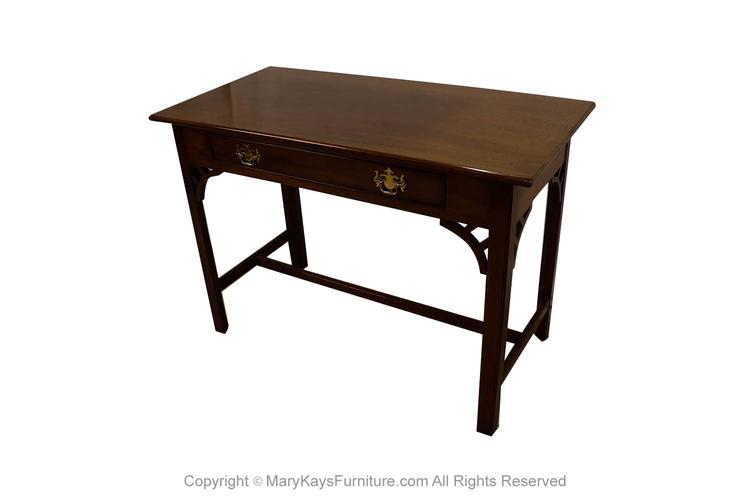 Kittinger Colonial Williamsburg Mahogany Console Traditional Table Desk 