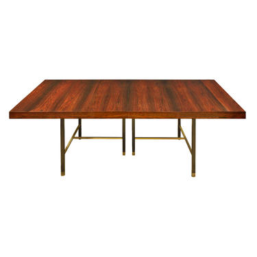 Harvey Probber Dining Table With 2 Leaves In Brazilian Rosewood  1950s (Signed) - SOLD