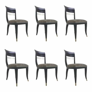 Caracole Modern Sweet Seat Dining Chairs Set of Six