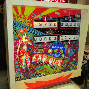SOLD. Far Out Vintage Pinball Machine