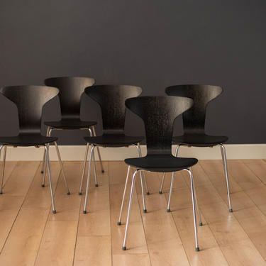 Danish Mosquito Munkegård Dining Chairs by Arne Jacobsen 