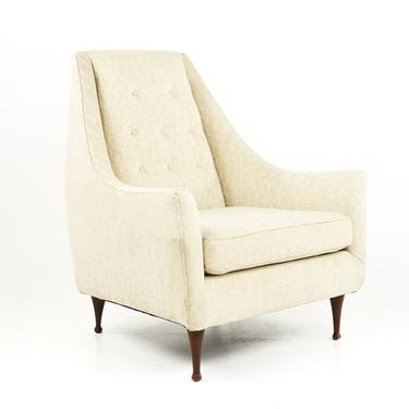 Paul McCobb Symmetric Group Mid Century Highback Upholstered Lounge Chair - mcm 