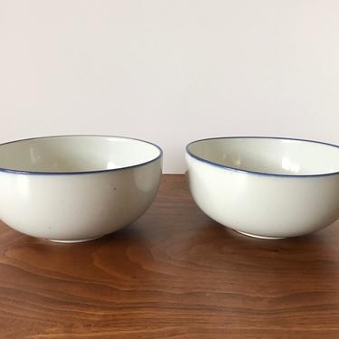 Pair of Dansk Blue Mist 6&quot; Round Vegetable Bowls by Niels Refsgaard 