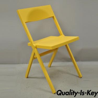 David Chipperfield for Alessi Yellow Folding Piana Side Chair