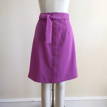Bright Purple Mini Skirt - 1960s 