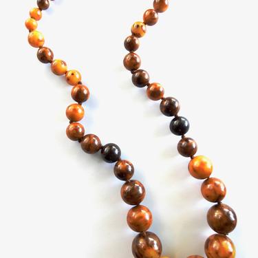 1960s Kenneth Lane Bakelite Bead Necklace 