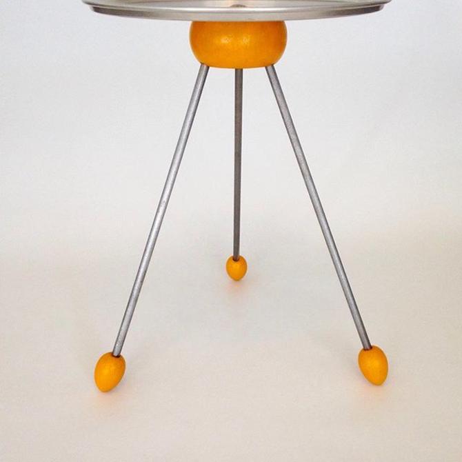 Space Age Side Table (as updated). Available at the Etsy store for $160.00