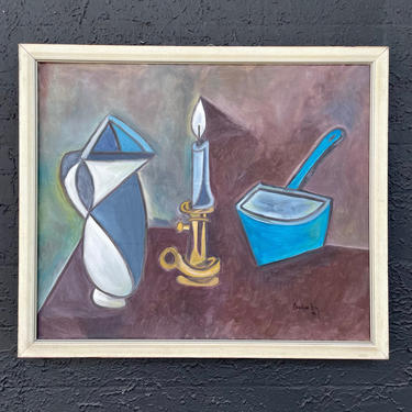 Cubist Style Still Life Painting