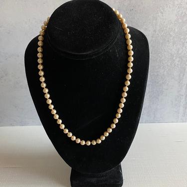 Vintage Faux Pearl Necklace 18 Inches 